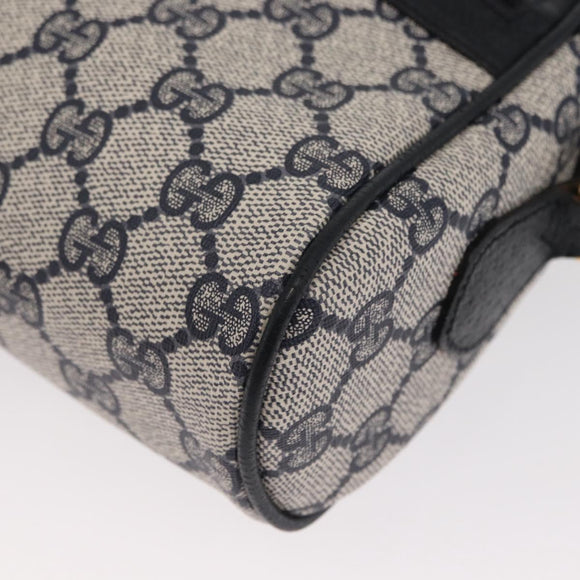 GUCCI GG Supreme Sherry Line Shoulder Bag PVC Navy Red 89 02 004 Auth am10314