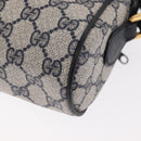 GUCCI GG Supreme Sherry Line Shoulder Bag PVC Navy Red 89 02 004 Auth am10314-16