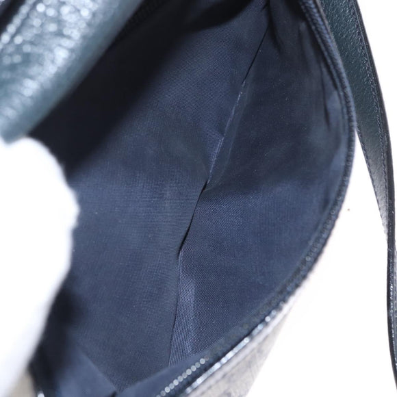 GUCCI GG Supreme Sherry Line Shoulder Bag PVC Navy Red 89 02 004 Auth am10314