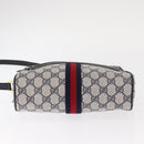 GUCCI GG Supreme Sherry Line Shoulder Bag PVC Navy Red 89 02 004 Auth am10314-5