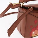 LOEWE Mini Puzzle Loewe x Studio Ghibli Calcifer Bag 2way Brown Auth am10317SM-9