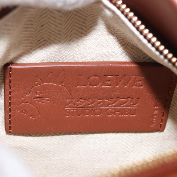 LOEWE Mini Puzzle Loewe x Studio Ghibli Calcifer Bag 2way Brown Auth am10317SM