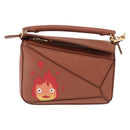 LOEWE Mini Puzzle Loewe x Studio Ghibli Calcifer Bag 2way Brown Auth am10317SM-13