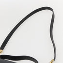 Christian Dior Hand Bag Leather 2way Black Gold Auth am10322-10