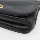 Christian Dior Hand Bag Leather 2way Black Gold Auth am10322-14