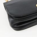 Christian Dior Hand Bag Leather 2way Black Gold Auth am10322-15