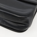 Christian Dior Hand Bag Leather 2way Black Gold Auth am10322-16