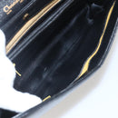Christian Dior Hand Bag Leather 2way Black Gold Auth am10322-11