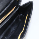 Christian Dior Hand Bag Leather 2way Black Gold Auth am10322-20