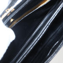 Christian Dior Hand Bag Leather 2way Black Gold Auth am10322-23
