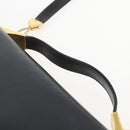 Christian Dior Hand Bag Leather 2way Black Gold Auth am10322-8