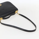 Christian Dior Hand Bag Leather 2way Black Gold Auth am10322-9