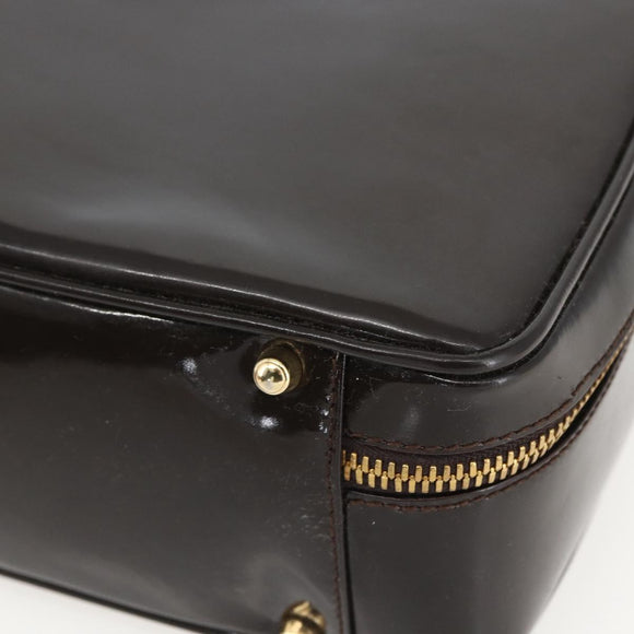 GUCCI Vanity Bag Tasche Emaille 2way Braun Gold 000 2122 0565 Auth am10324