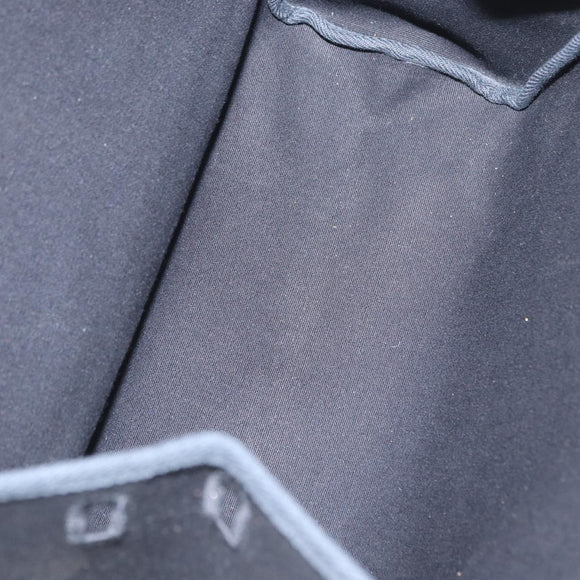 HERMES Spare Bag Canvas Black Silver Auth am10325