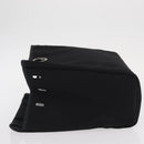 HERMES Spare Bag Canvas Black Silver Auth am10325-5