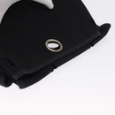 HERMES Spare Bag Canvas Black Silver Auth am10325-6
