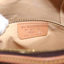 ETRO Paisley Shoulder Bag Leather Bordeaux Gold Auth am10326-12