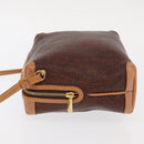 ETRO Paisley Shoulder Bag Leather Bordeaux Gold Auth am10326-4