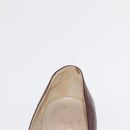 CHANEL High Heels Leather Size 36 Bordeaux CC Auth am10330-33