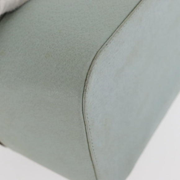 GUCCI Vanity Pouch Bag Leather Light Blue 039 2020 0710 Auth am10333