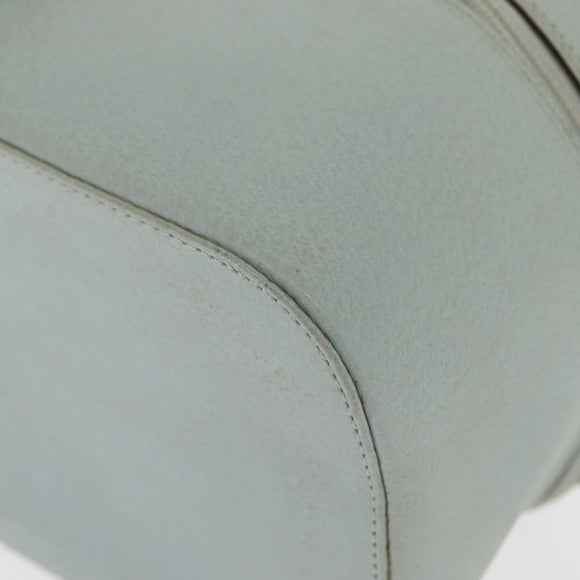 GUCCI Vanity Pouch Bag Leather Light Blue 039 2020 0710 Auth am10333