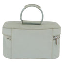 GUCCI Vanity Pouch Bag Leather Light Blue 039 2020 0710 Auth am10333-2