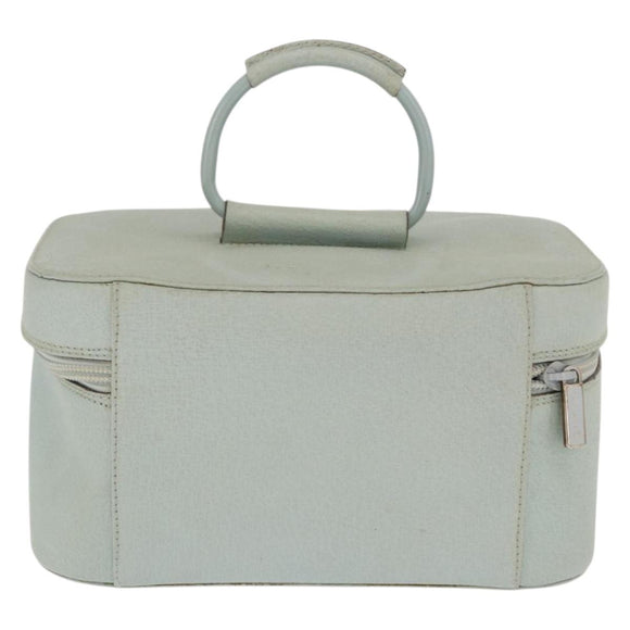 GUCCI Vanity Pouch Bag Leather Light Blue 039 2020 0710 Auth am10333