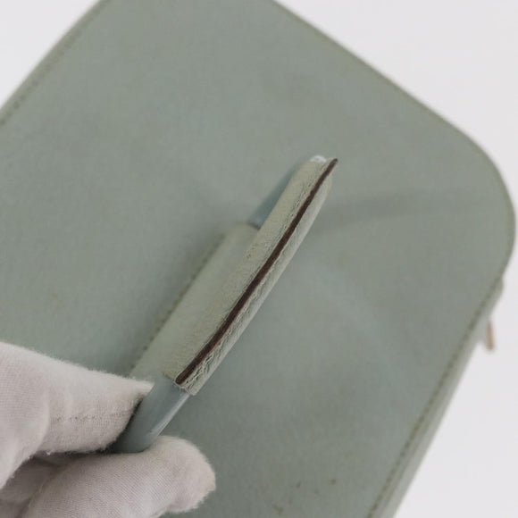 GUCCI Vanity Pouch Bag Leather Light Blue 039 2020 0710 Auth am10333