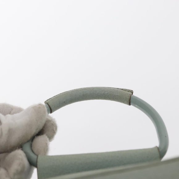 GUCCI Vanity Pouch Bag Leather Light Blue 039 2020 0710 Auth am10333