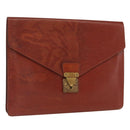 LOUIS VUITTON Epi Porte Documents Senatur Briefcase Brown M54453 LV Auth am10334-1