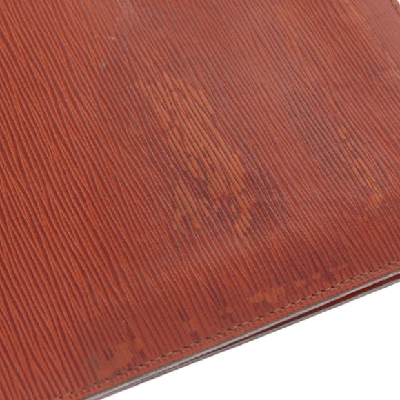 LOUIS VUITTON Epi Porte Documents Senatur Briefcase Brown M54453 LV Auth am10334