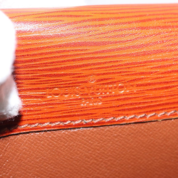 LOUIS VUITTON Epi Porte Documents Senatur Briefcase Brown M54453 LV Auth am10334