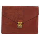 LOUIS VUITTON Epi Porte Documents Senatur Briefcase Brown M54453 LV Auth am10334-13