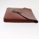 LOUIS VUITTON Epi Porte Documents Senatur Briefcase Brown M54453 LV Auth am10334-3