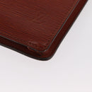 LOUIS VUITTON Epi Porte Documents Senatur Briefcase Brown M54453 LV Auth am10334-14