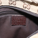 GUCCI GG Canvas Web Sherry Line Shoulder Bag Beige Silver 146309 Auth am10337A-18