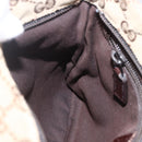 GUCCI GG Canvas Web Sherry Line Shoulder Bag Beige Silver 146309 Auth am10337-21