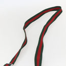 GUCCI GG Canvas Web Sherry Line Shoulder Bag Beige Silver 146309 Auth am10337-8