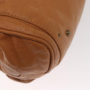 Chloe Paddington Hand Bag Leather Brown Gold Silver Auth am10338V-13