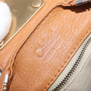 Chloe Paddington Hand Bag Leather Brown Gold Silver Auth am10338V-17