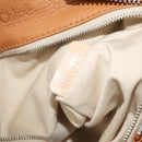 Chloe Paddington Hand Bag Leather Brown Gold Silver Auth am10338V-23