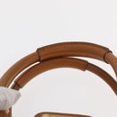 Chloe Paddington Hand Bag Leather Brown Gold Silver Auth am10338V-9