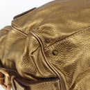 Chloe Paddington Hand Bag Leather Beige Gold Silver Auth am10339V-11