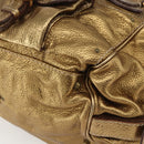 Chloe Paddington Hand Bag Leather Beige Gold Silver Auth am10339V-12