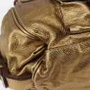 Chloe Paddington Hand Bag Leather Beige Gold Silver Auth am10339V-13