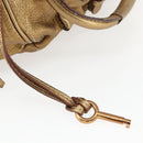 Chloe Paddington Hand Bag Leather Beige Gold Silver Auth am10339V-17