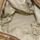 Chloe Paddington Hand Bag Leather Beige Gold Silver Auth am10339V-18