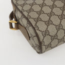 GUCCI GG Supreme Web Sherry Line Bag PVC Beige Gold 56 02 087 Auth am10340-13