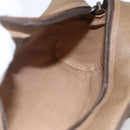 GUCCI GG Supreme Web Sherry Line Bag PVC Beige Gold 56 02 087 Auth am10340-17