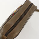 GUCCI GG Supreme Web Sherry Line Bag PVC Beige Gold 56 02 087 Auth am10340-6